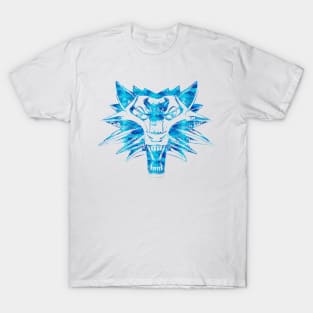 ✯ Wolf Head ✯ Watercolor stencil art style wolf sticker T-Shirt